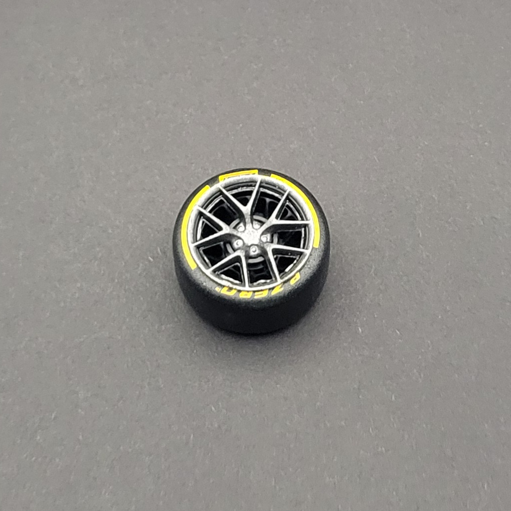 Alpine white rally custom LEGO-compatible wheel