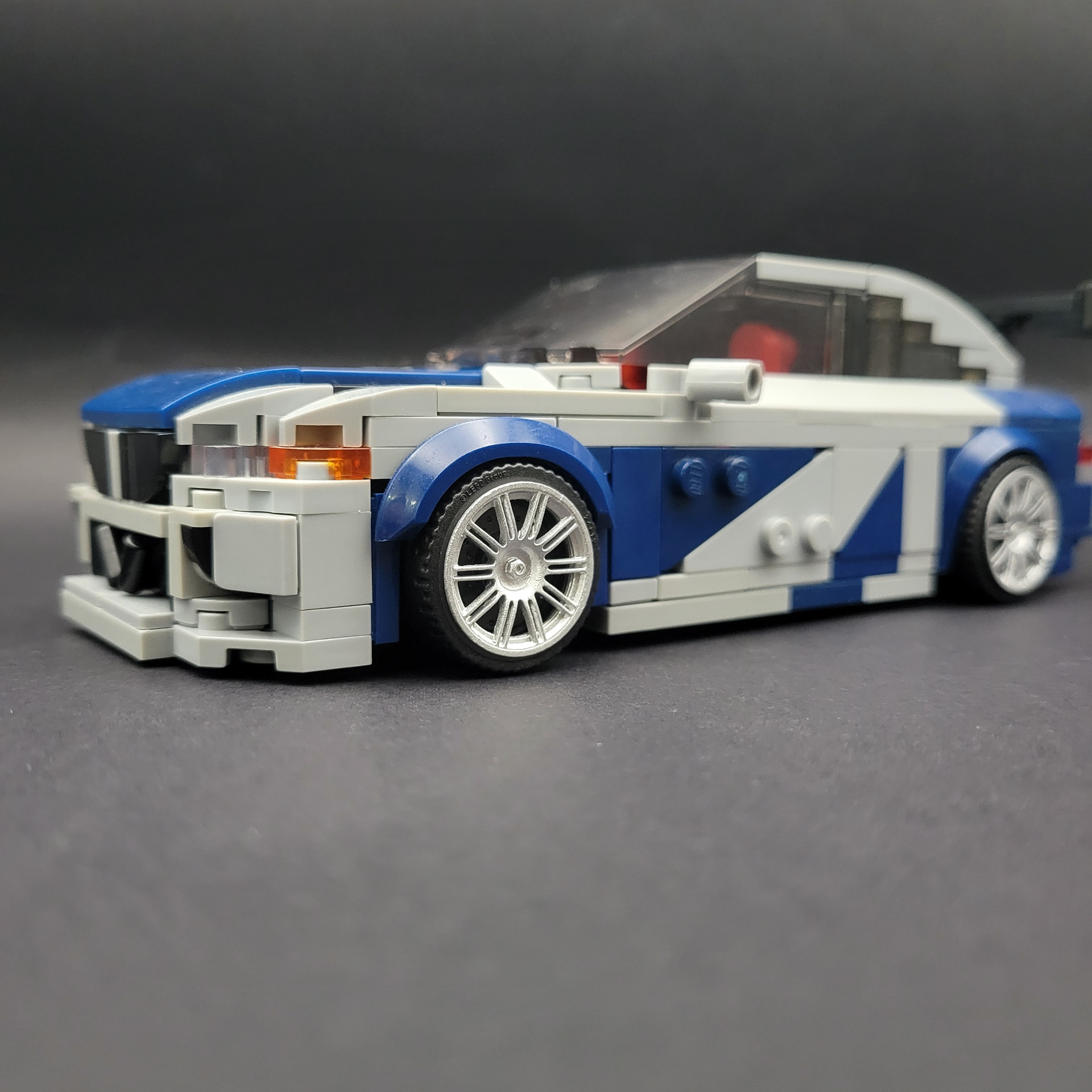 BMW M3 GTR style custom LEGO-compatible wheel